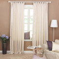 Beautiful bay window fabric curtains